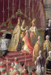 The Coronation of Joseph II as Emperor of Germany in Frankfurt Cathedral, 1764 (detail)